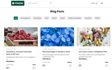 Chatter - Blogging Platform