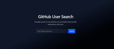 GitHub User Search